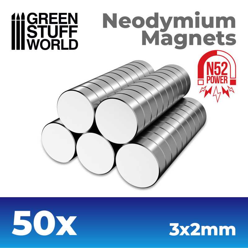[8436554367597,magnets] Aimants Néodymes 3x2mm - 50 units (N52)