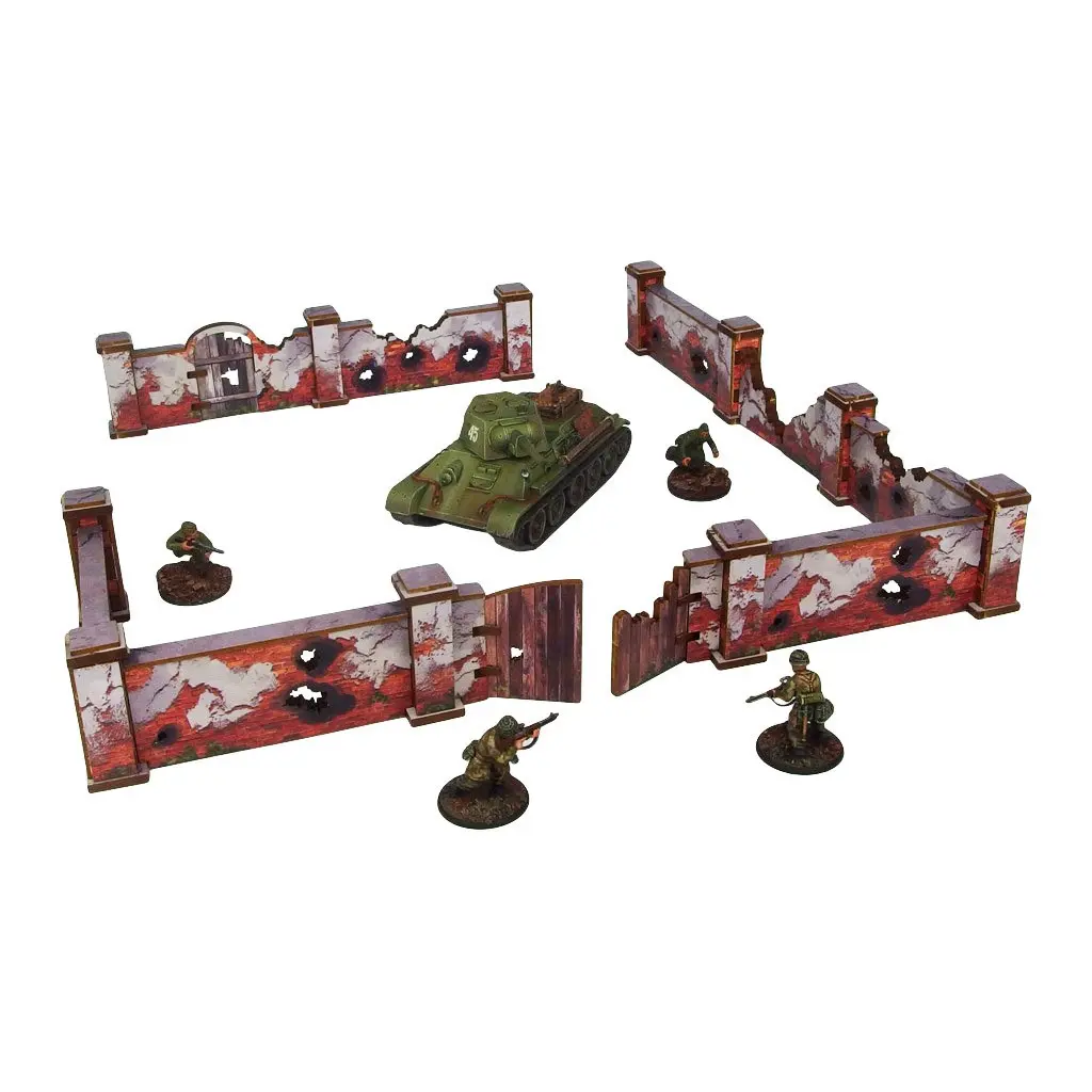 WW2 Ostfront Stalingrad Walls High (28mm)