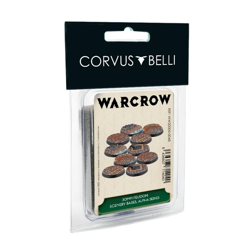 [8436607714040,WW20005-0048,base,socle] Warcrow - 30mm Feudom Scenery Bases, Alpha Series
