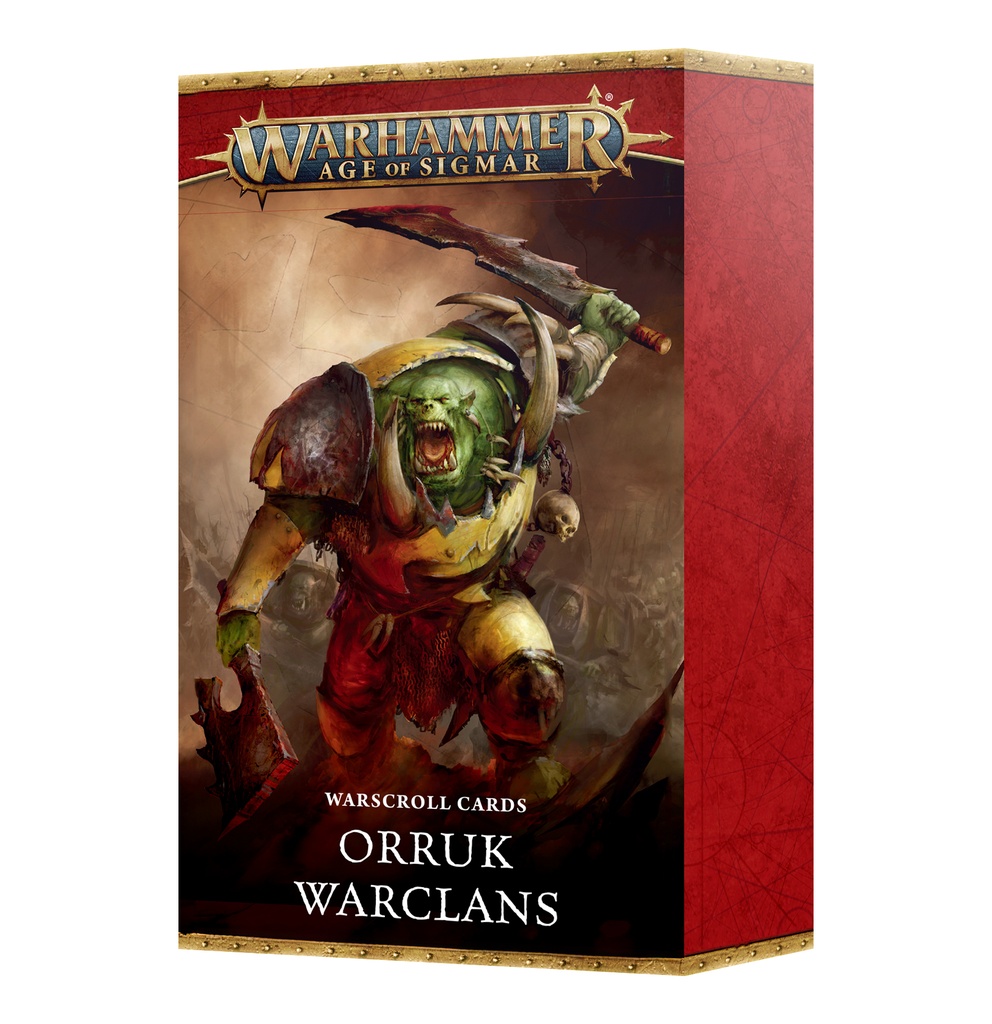 Warscroll Cards: Orruk Warclans (Anglais)