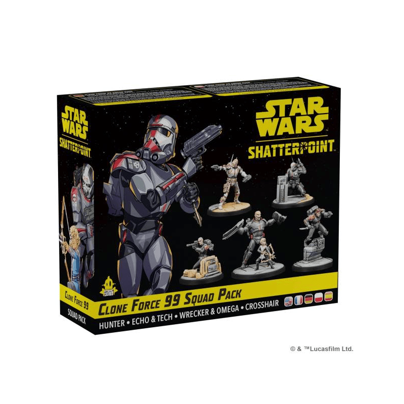 [841333124748,AMGSWP38ML,Star Wars Shatterpoint] Star Wars Shatterpoint : Clone Force 99 Squad Pack
