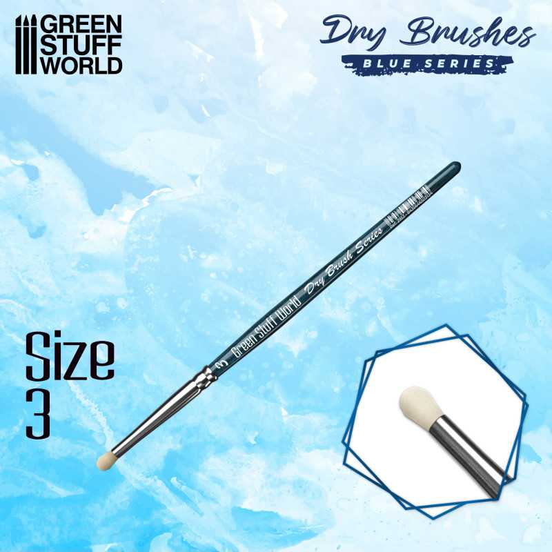 [8435646503134,29,Dry Brush Blue Series] Pinceaux de brossage Bleu Series (taille 3)