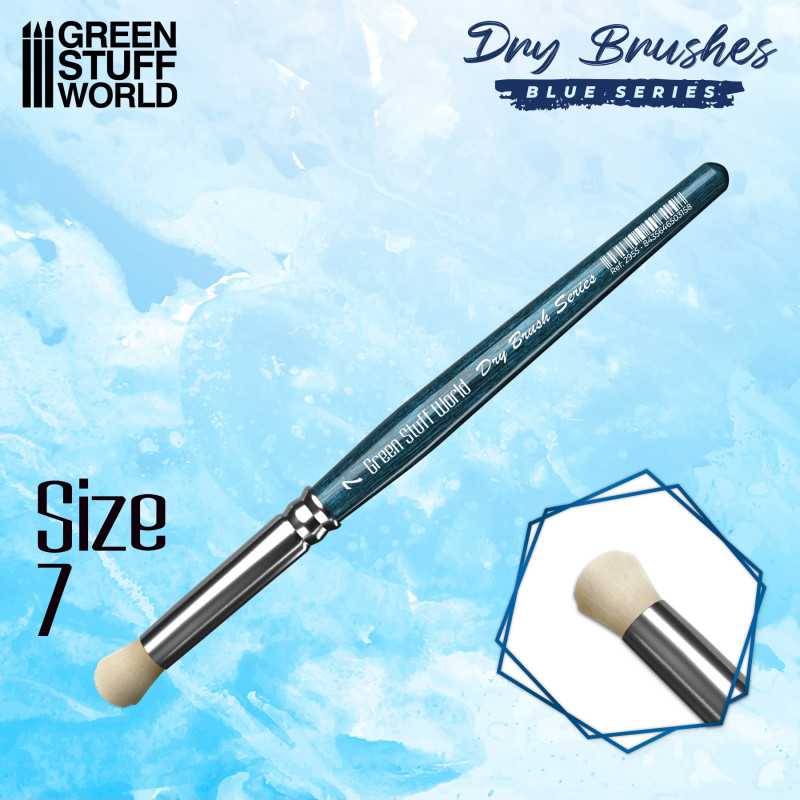 [8435646503158,29,Dry Brush Blue Series] Pinceaux de brossage Bleu Series (taille 7)