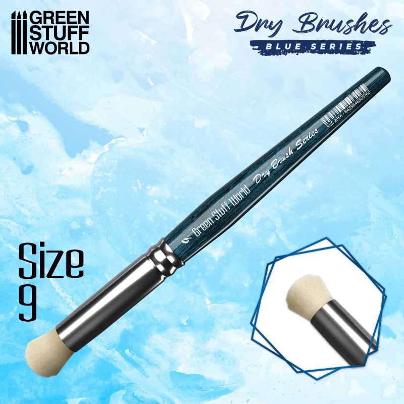 [8435646503165,29,Dry Brush Blue Series] Pinceaux de brossage Bleu Series (taille 9)