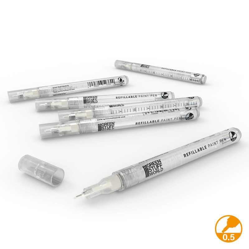 Stylo-feutre rechargeable - Taille 0,5 (x6)