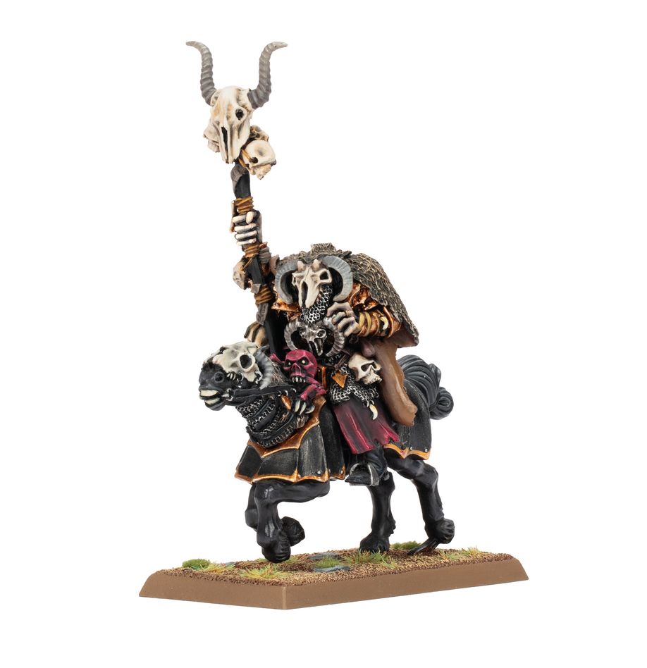 [5011921219544,99062701008,Sorcerer of Chaos on Chaos Steed] Sorcier du Chaos sur destrier du Chaos