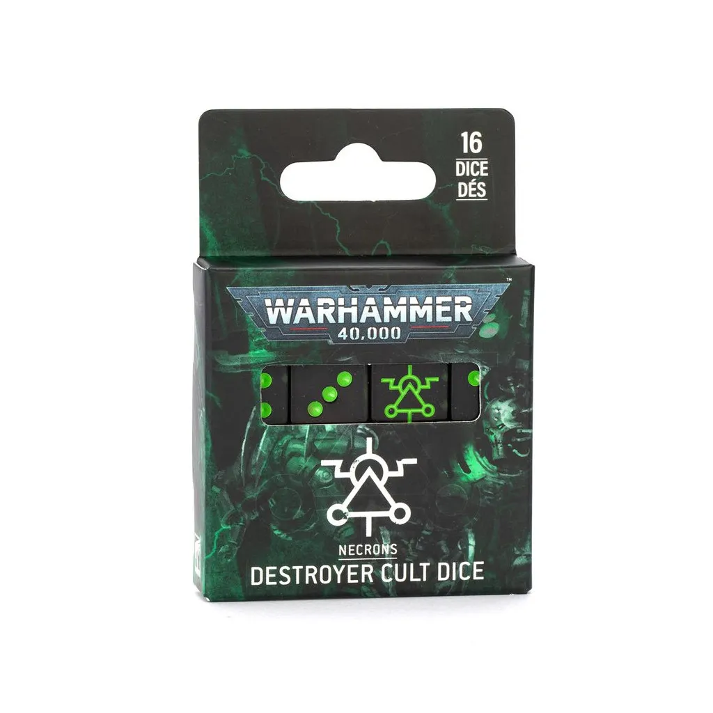 [5011921254378,49-47,99220110004,dice set,Destroyer cult dice,Necrons,dés] Cultes Destroyers - Set de Dés