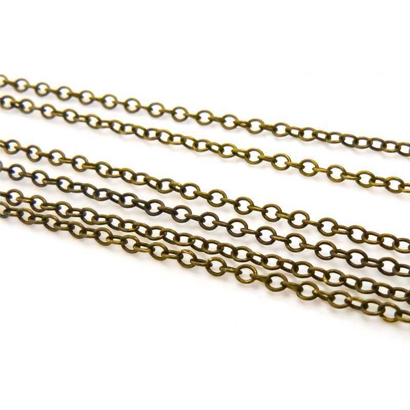 [8436554360406,1040,8308900000, Cadena - Bronce / Hobby Chain 1.5mm - Antique Bronze (1 meter) ] Chaine de modélisme 1,5 mm - longueur 1 mètre