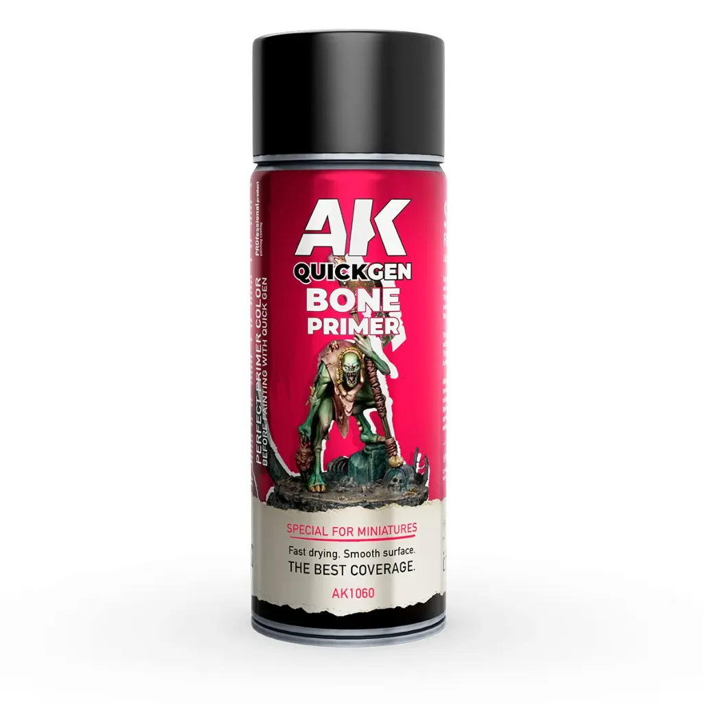 [8435568350991,AK1060,spray,bombe,sous-couche] Bone Primer - Quick Gen Spray 400 mL