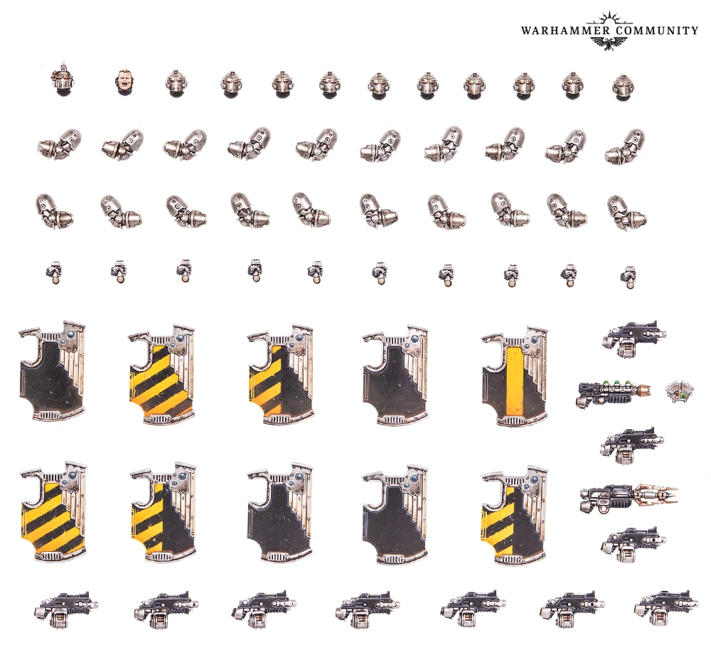 [5011921248322,31-151,99123001073,L/ASTARTES: BREACHER SQUAD UPGRADE SET] Horus Heresy. Set d'upgrade d'escouade brècheuse