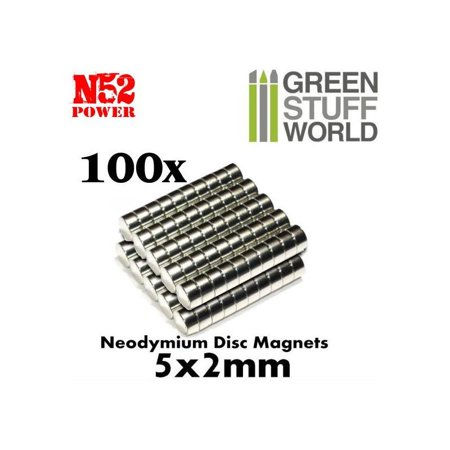 [8436554367641,9265,8436554367641ES,magnets] Aimants Néodymes 5x2mm - 100 units (N52)