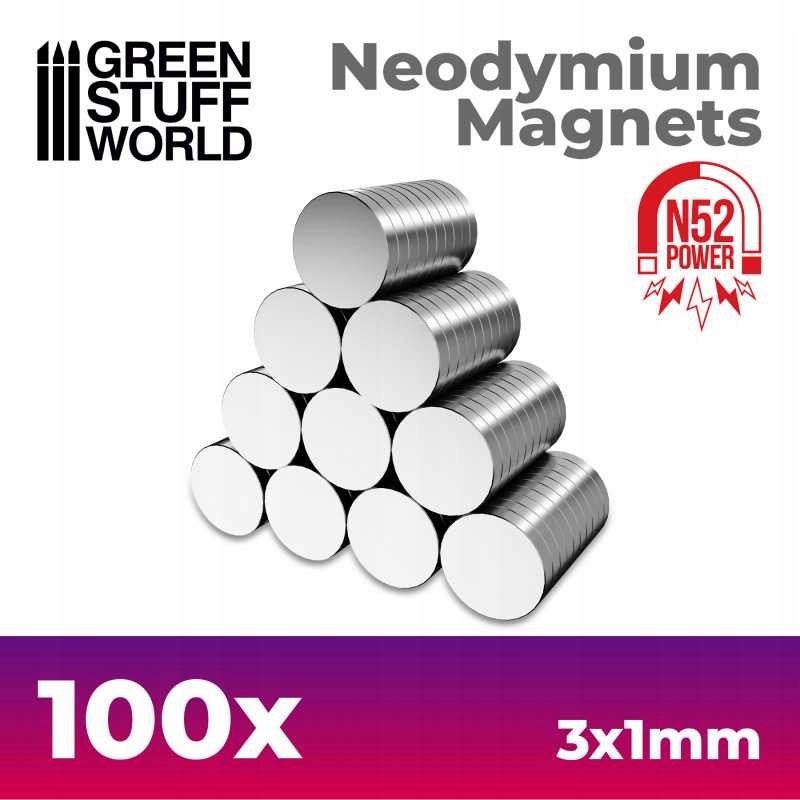 [8436554367627,9263,8436554367627ES,magnets] Aimants Néodymes 3x1mm - 100 units (N52)