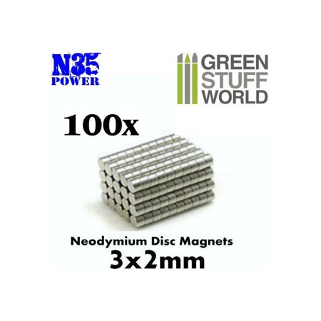 Aimants Néodymes 3x2mm - 100 units (N35)