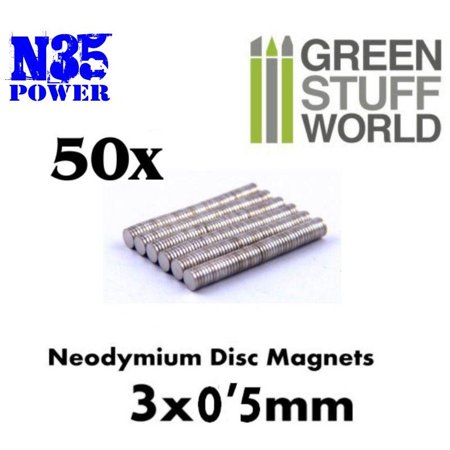 [8436554365500,9051,8436554365500ES,magnets] Aimants Néodymes 3x0'5mm - 50 units (N35)