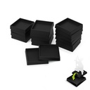 Socles - Plastique creux - Carré - 25mm - Adaptateur 20mm (x20)