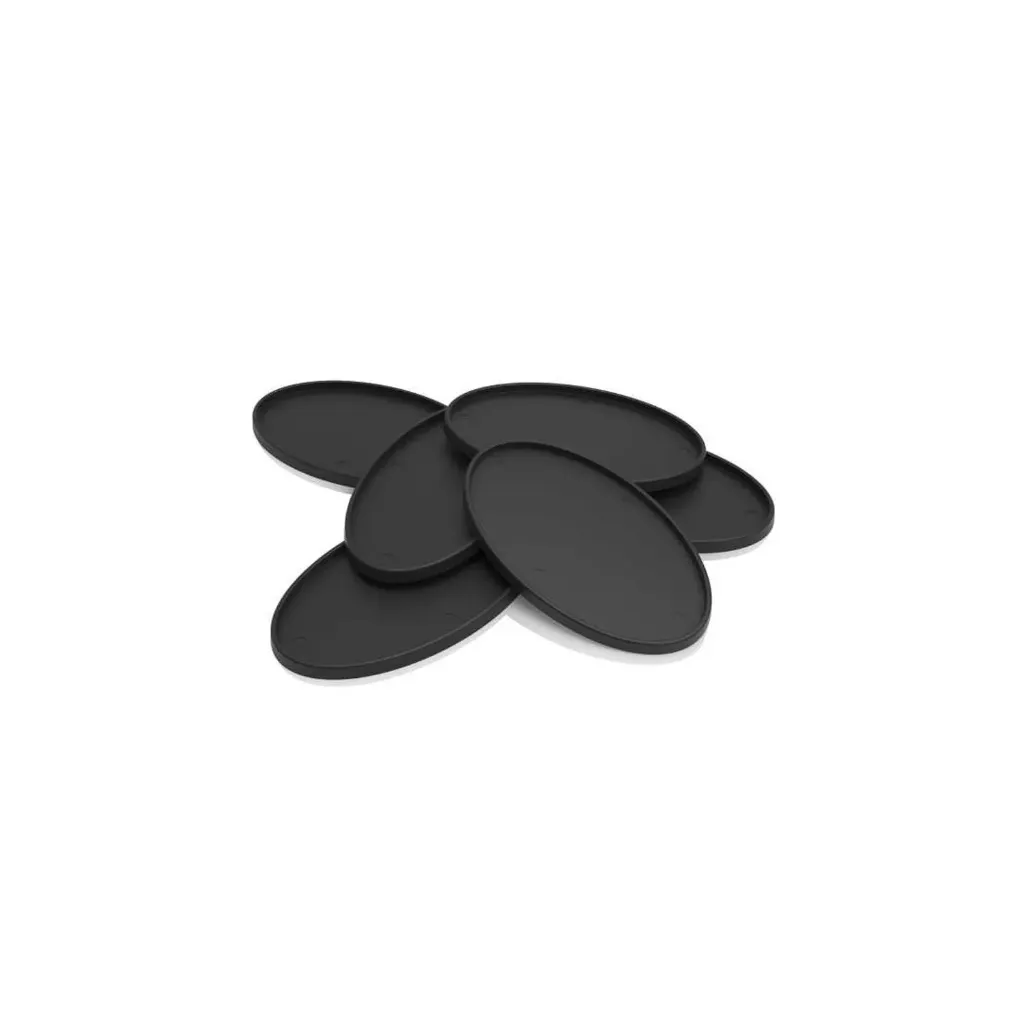 [8435646504025,10902,8435646504025ES,] Socles - Plastique creux - Ovale - 60x35mm (x6)