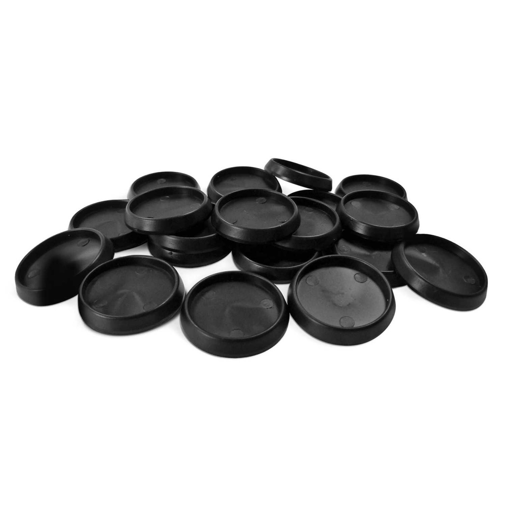 [8435646504001,10900,8435646504001ES,] Socles - Plastique creux - Rond - 25mm (x20)