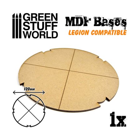 Socles ronds 120 mm en MDF (Legion)