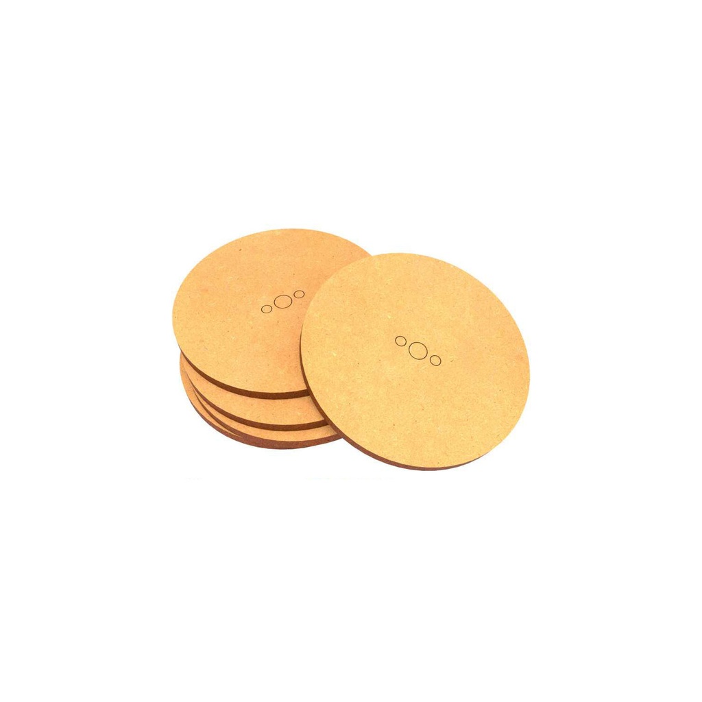 [8436554366361,9137,8436554366361ES,bois,mdf] Socles - MDF - Rond - 60mm (x5)