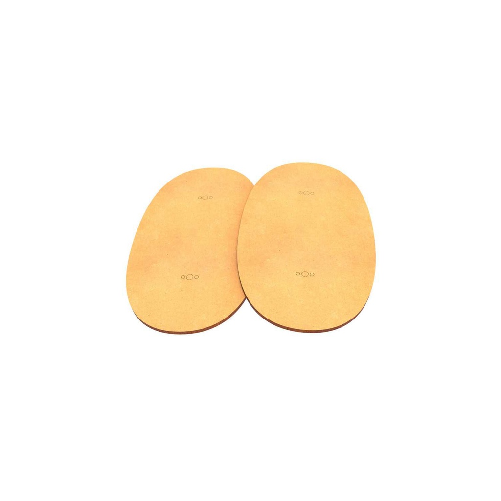 [8436554367214,9222,8436554367214ES,bois,mdf] Socles - MDF - Ovale - 170x105mm (x2)