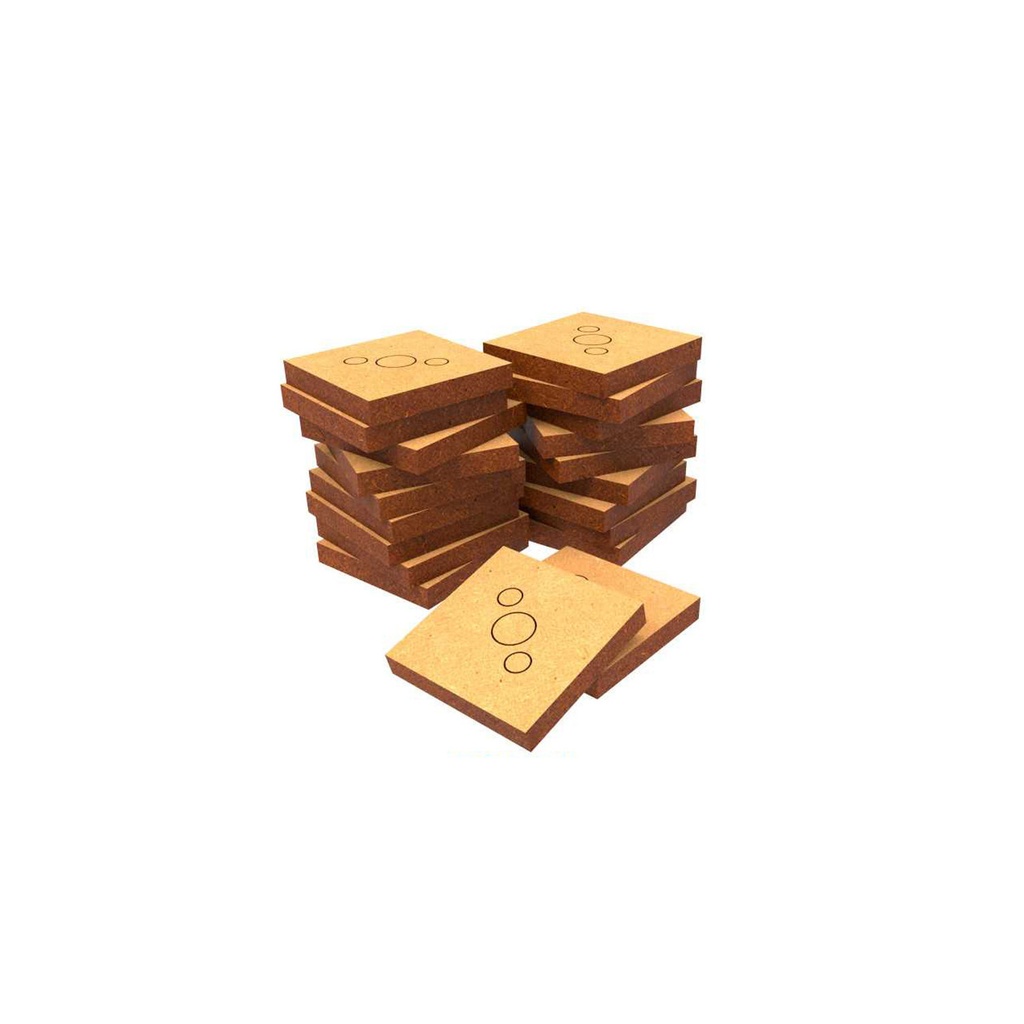 [8436554366415,9142,8436554366415ES,] Socles carrés 20 mm en MDF