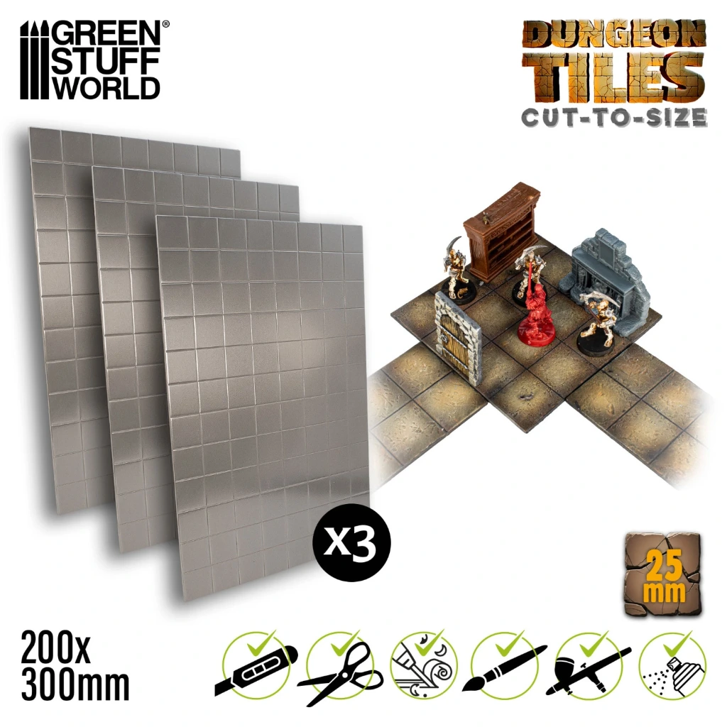 [8435646525693,13069,8435646525693ES,] Tuiles de donjon 25mm