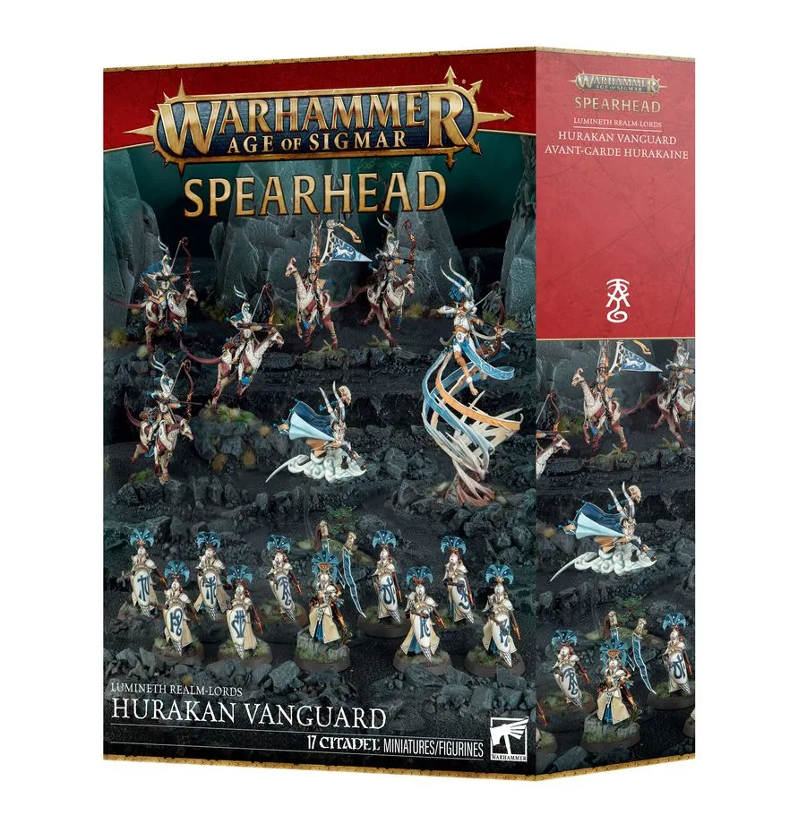 [5011921249190,70-874,99120210064,Spearhead,Hurakan Vanguard,Age of Sigmar,Lumineth Realmlords,aos] Fer de Lance - Avant-garde Hurakaine