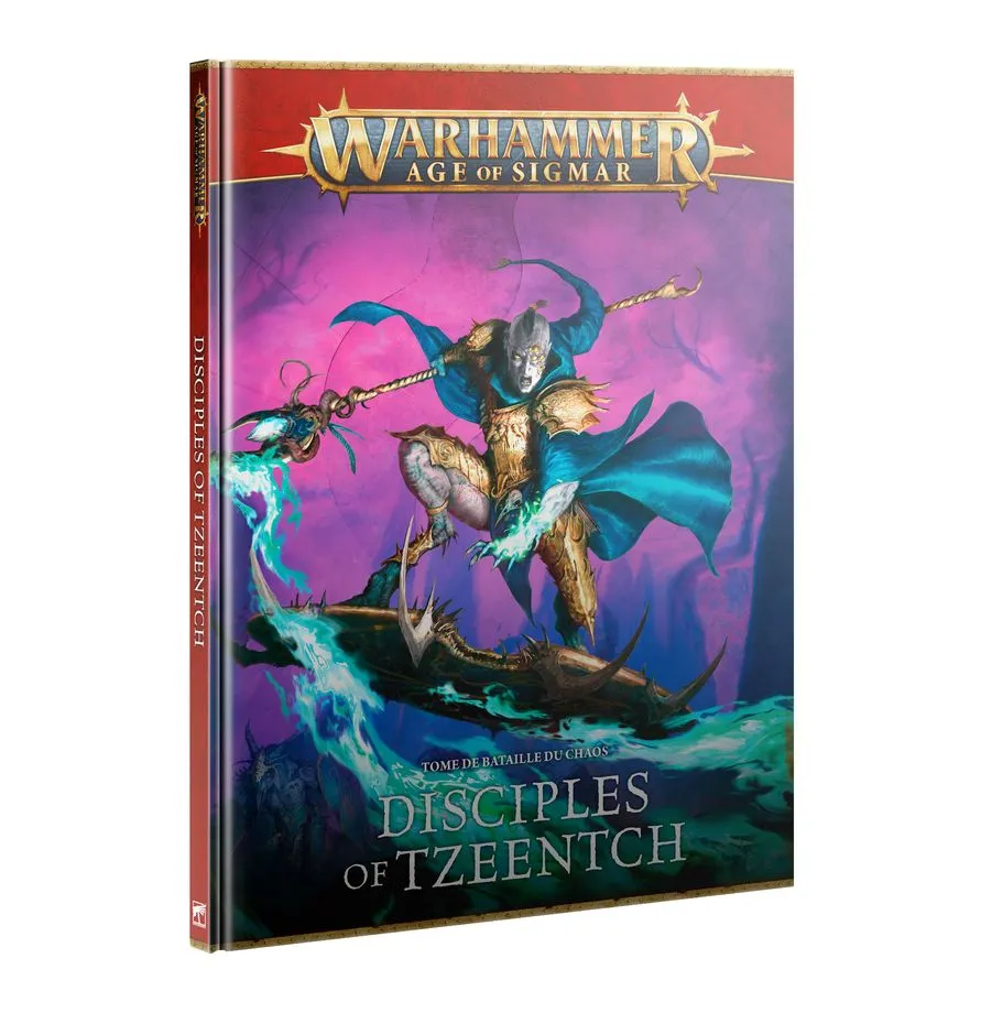 [9781804577127,83-45,Age of Sigmar,AoS,battletome,tome de bataille] Tome de bataille VF V4 - Disciples de Tzeentch / Disciples of Tzeentch