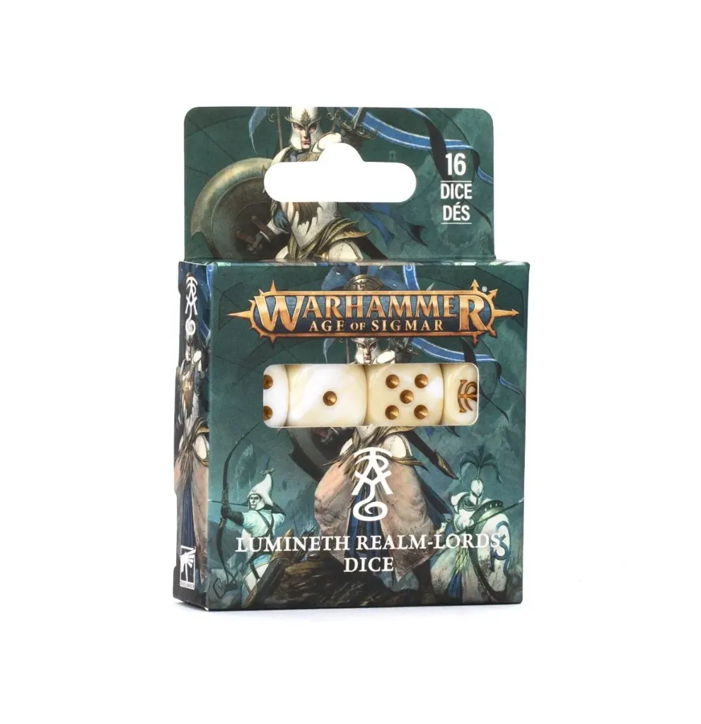 [5011921211319,87-61,Age of Sigmar,Lumineth Realmlords] Age of Sigmar : Lumineth Realmlords  - Set de Dés