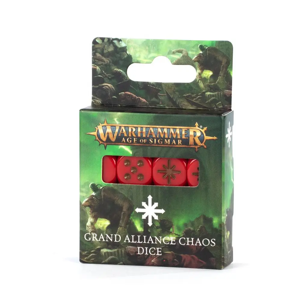 [5011921197071,80-22,Age of Sigmar,Dice,Dés] Age of Sigmar : Grand Alliance Chaos - Set de Dés