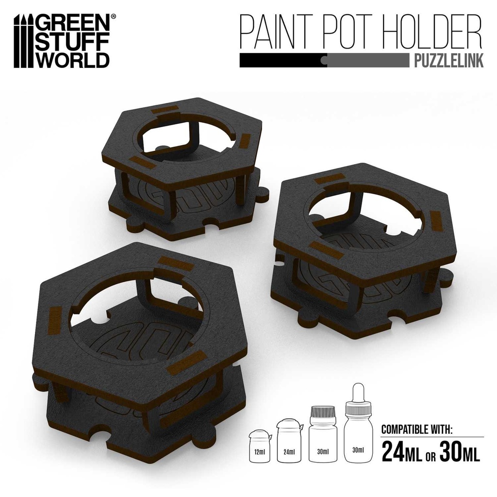 Triple support pour pots de peinture 24 à 30ml