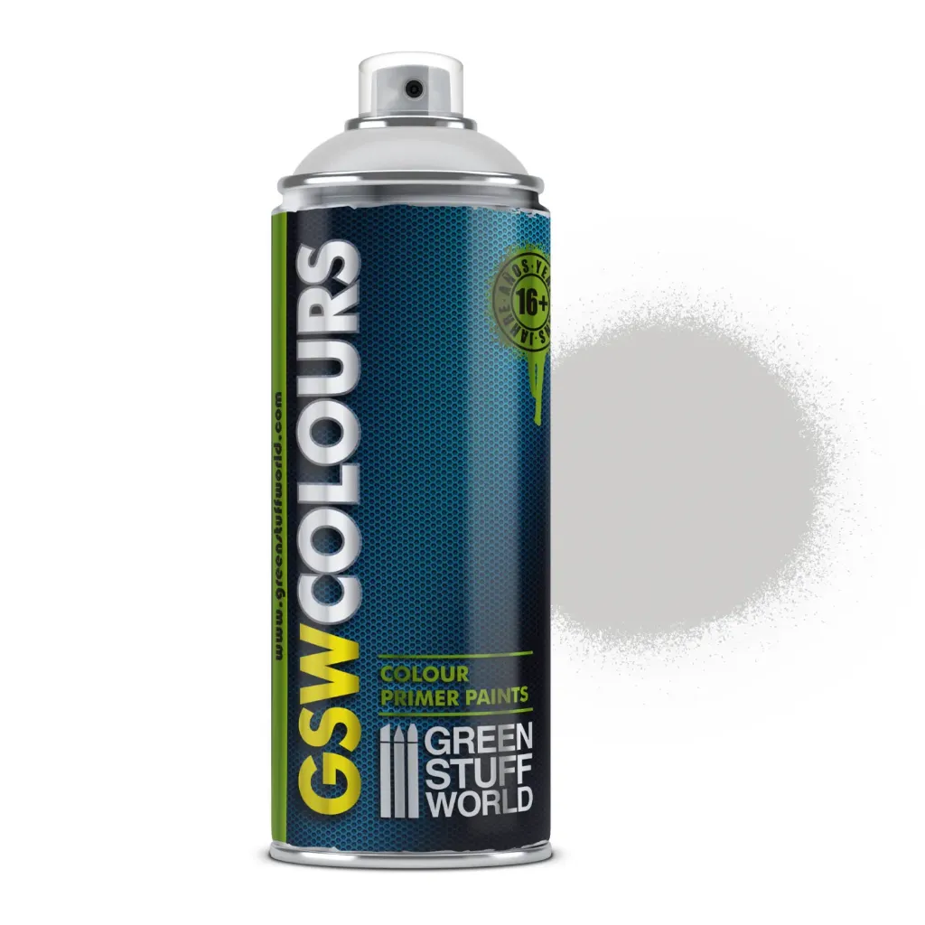 [8436574505900,2231,8436574505900ES,spray,bombe,sous-couche] GSW Colours - Apprêt gris mat 400ml (400 mL)