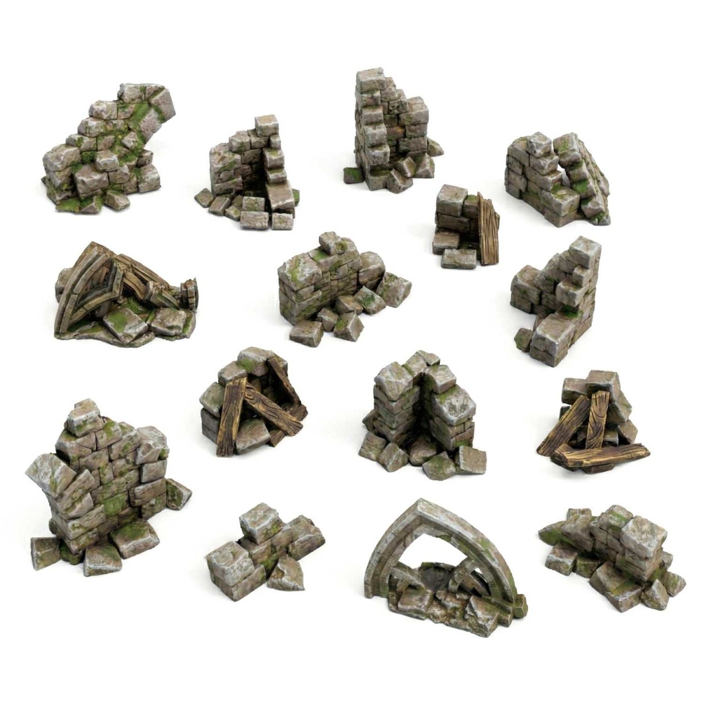 Ruines de murs en pierre​ 1:48