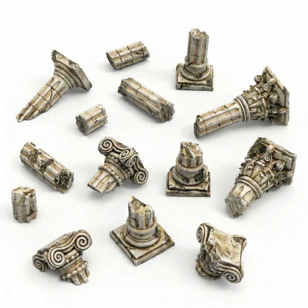 [8435646518862,12386,8435646518862ES,] Ruines de colonnes grecques 1:48-1:35