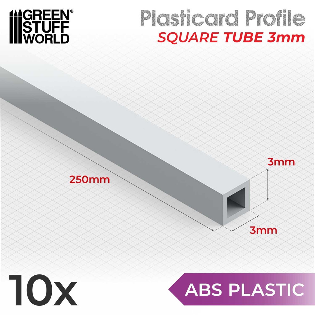 Profilés ABS - Tube □ - 3mm
