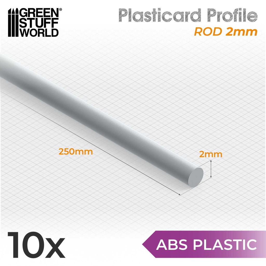 Profilés ABS - Tige O - 2mm
