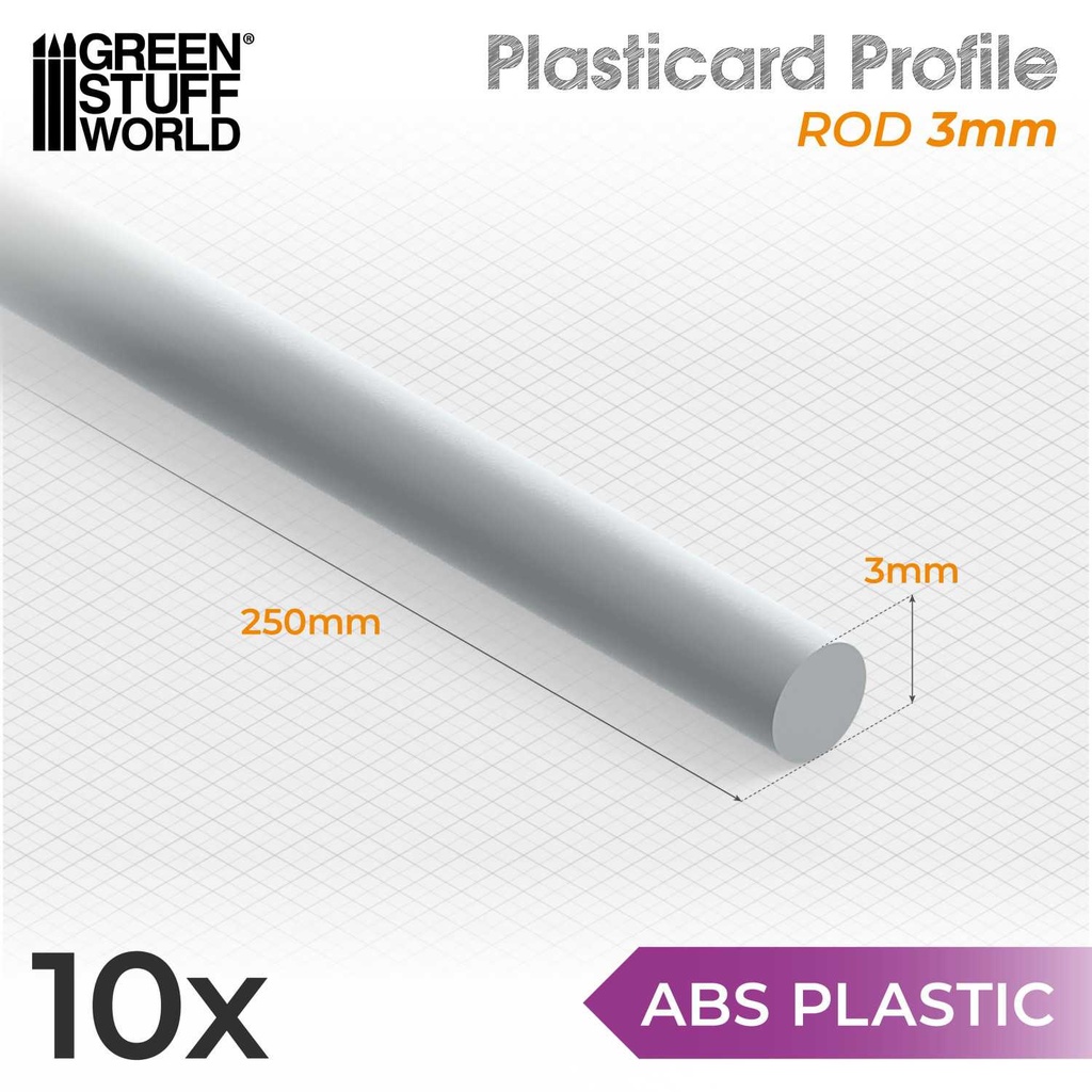 Profilés ABS - Tige O - 3mm