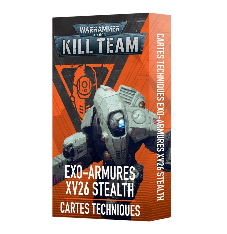 [5011921268429,102-58,Kill Team,cartes techniques,datacards,VF, Stealth] Datacards VF - Exo-armures XV26 Stealth