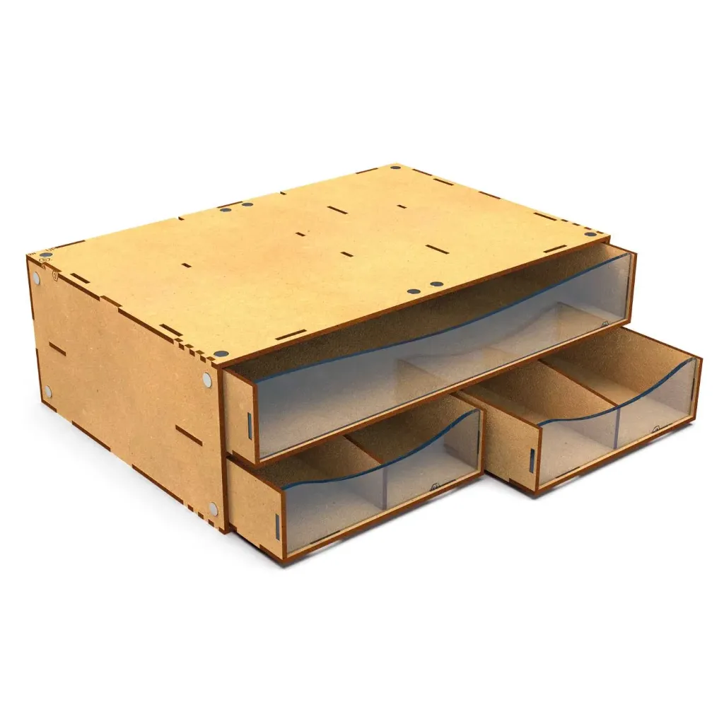 [8435646540504,6690,8435646540504ES,] Module de rangement empilable à gros tiroirs horizontaux