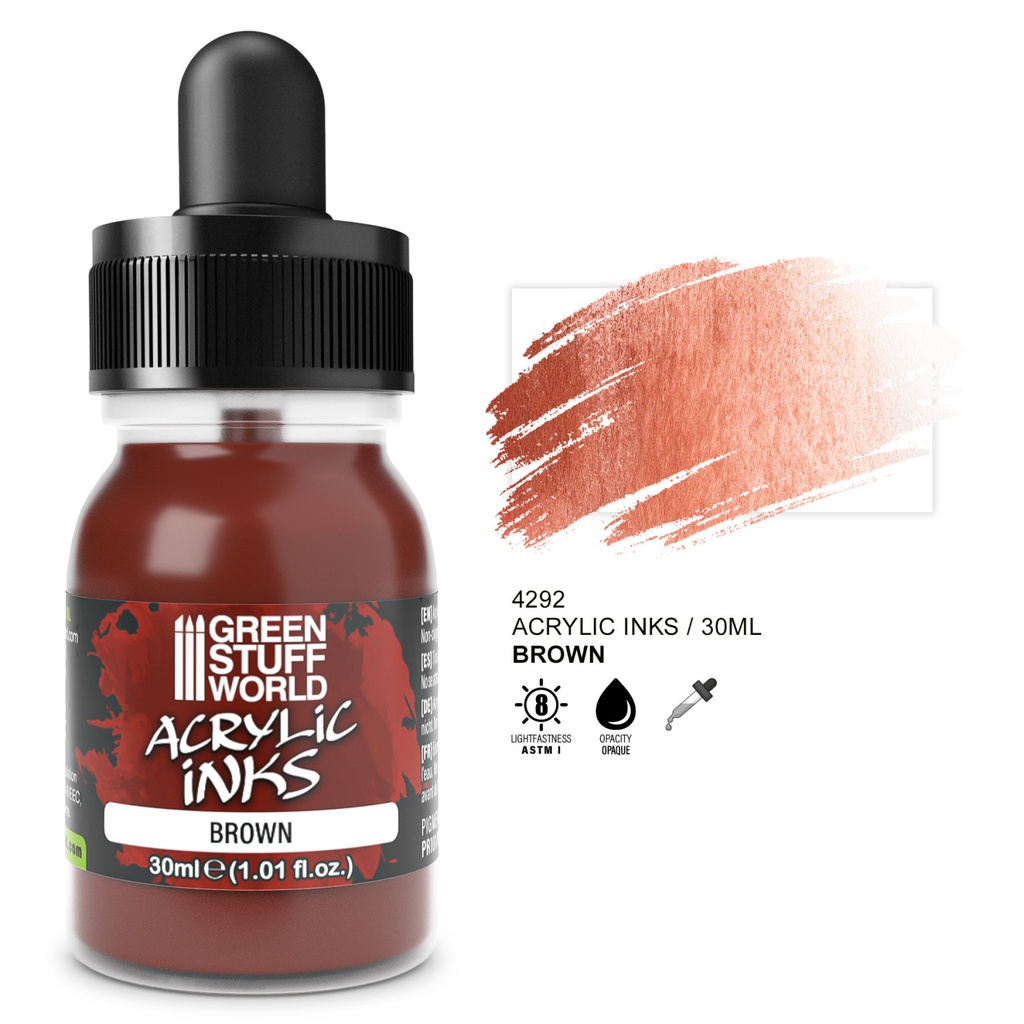 [8435646516523,4292,8435646516523ES,] Encre acrylique opaque - Marron