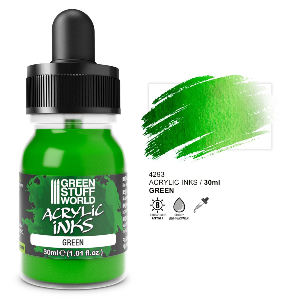 Encre acrylique opaque - Vert