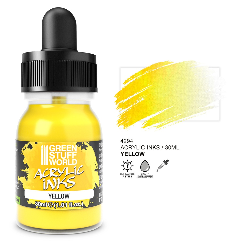 [8435646516547,4294,8435646516547ES,] Encre acrylique opaque - Jaune