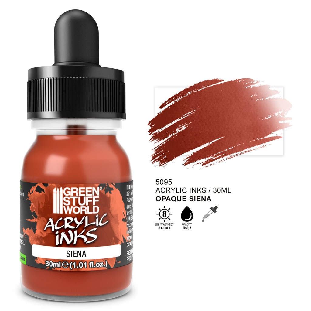Encre acrylique opaque - Terre de Sienne
