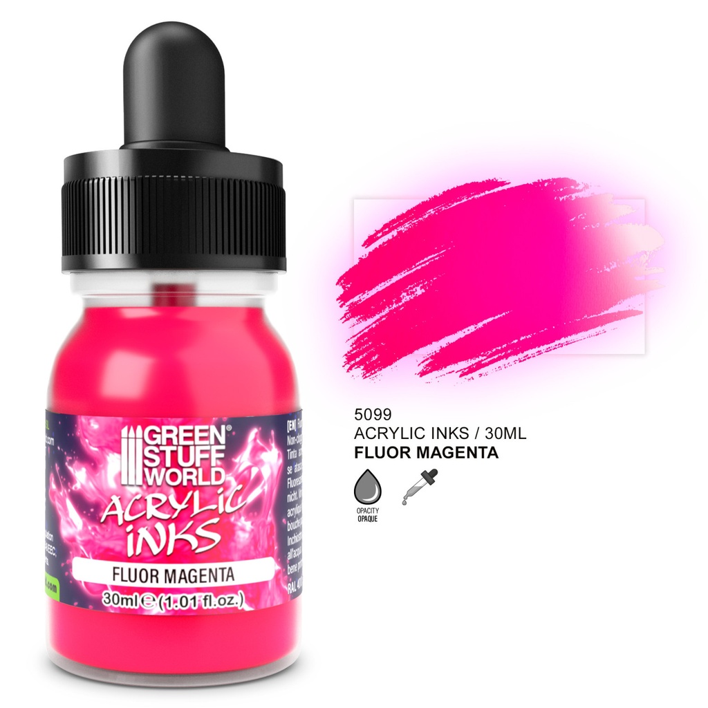 [8435646524597,5099,8435646524597ES,] Encre acrylique fluo - Magenta