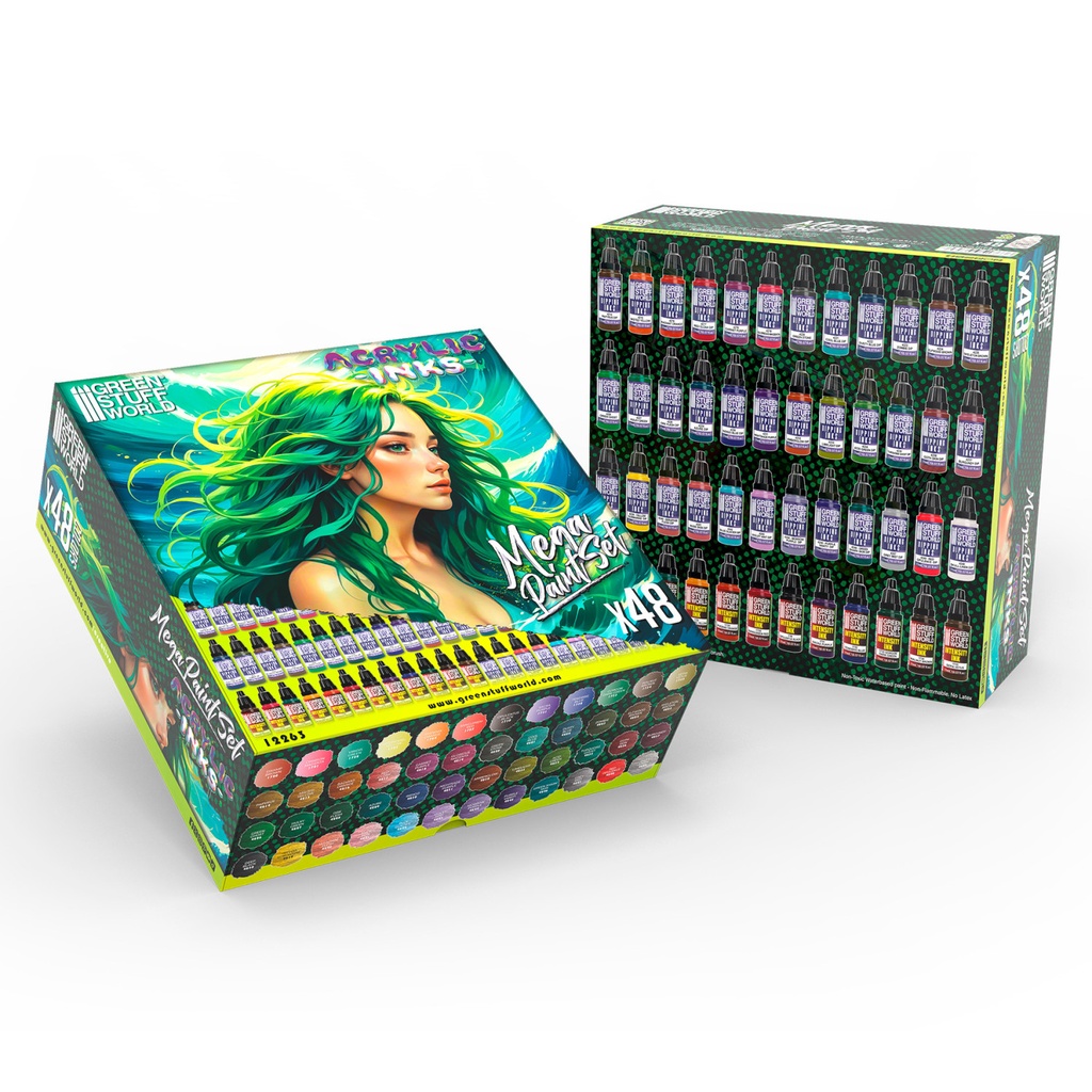 [8435646517636,12263,8435646517636ES,] Acrylic Dipping Ink Mega Paint Set