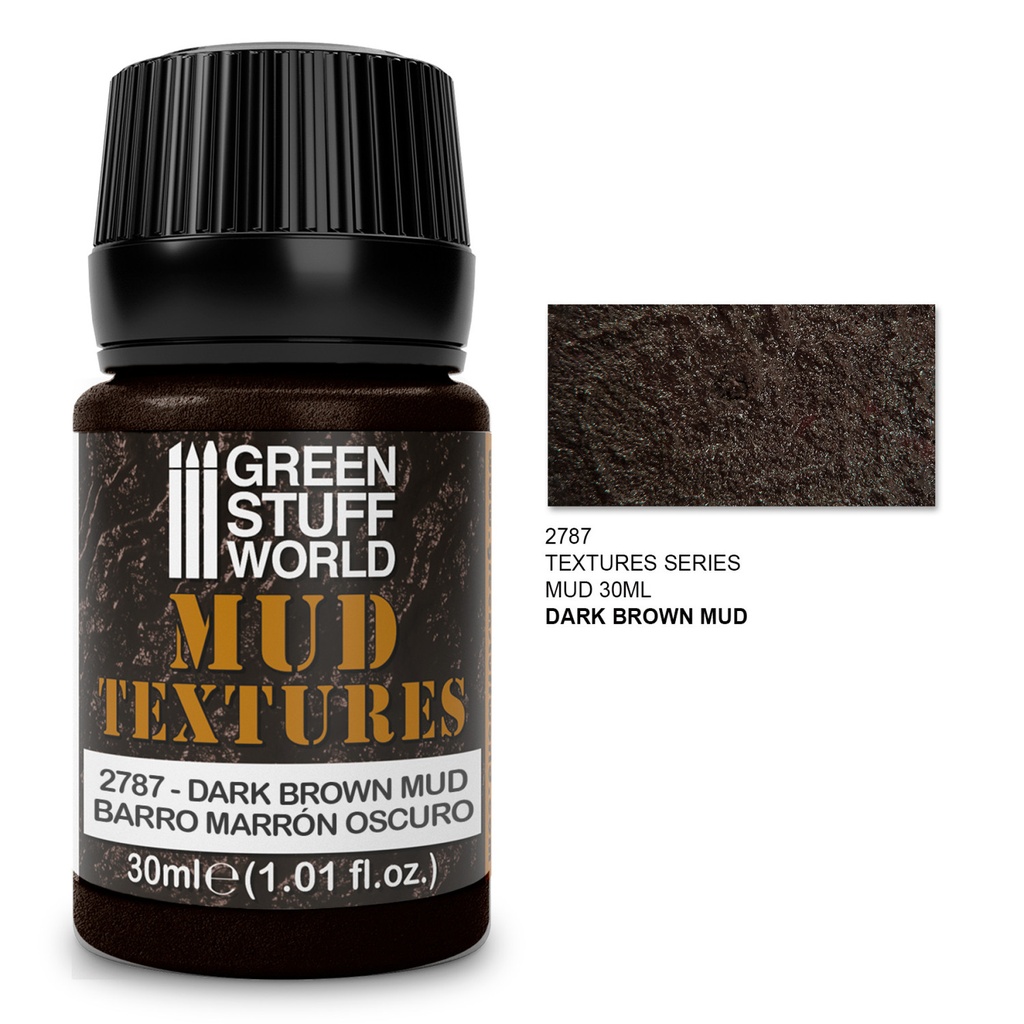 [8435646501475,2787,8435646501475ES,] Mud Textures - Dark Brown 30ml