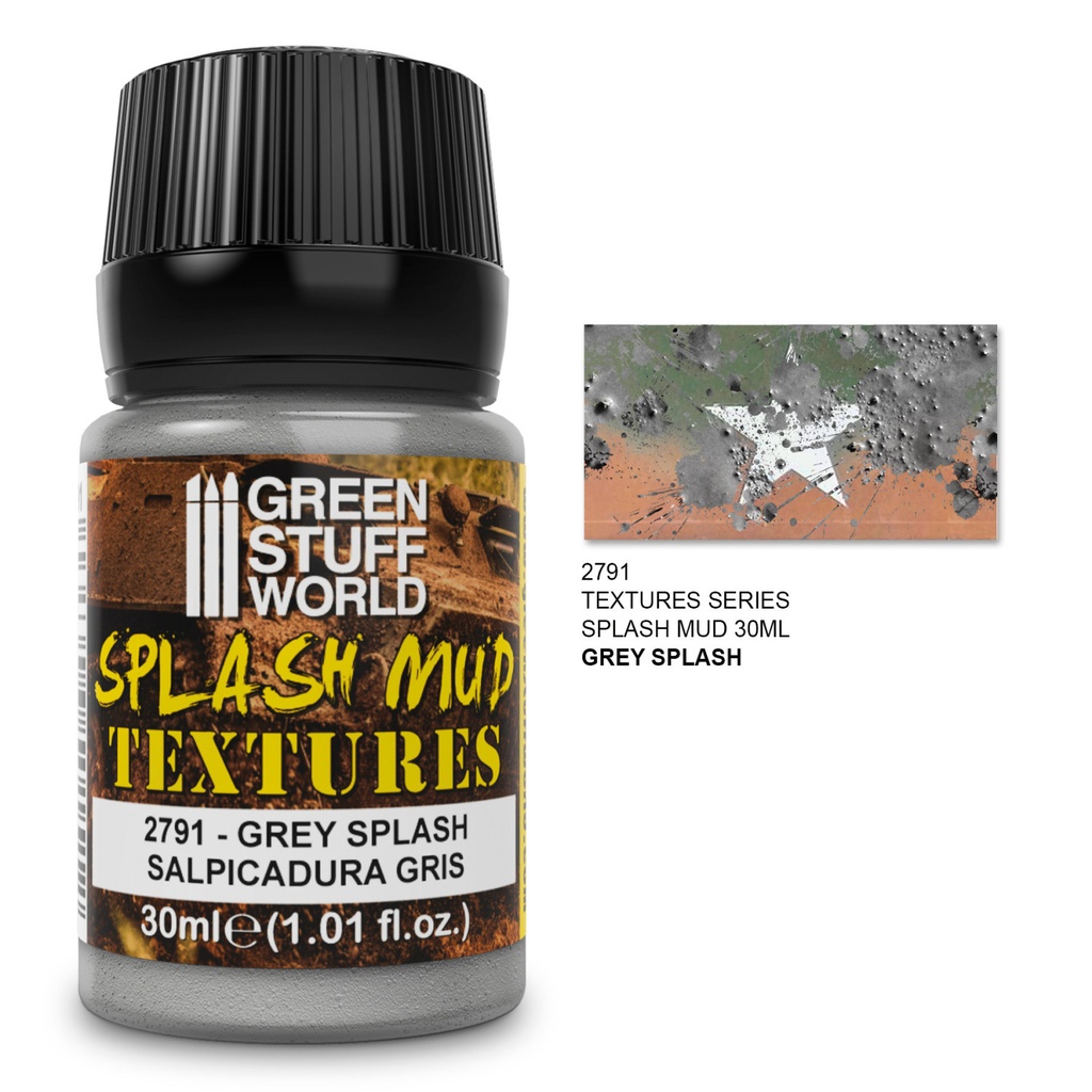 [8435646501512,2791,8435646501512ES,] Splash Mud Textures - Grey 30ml