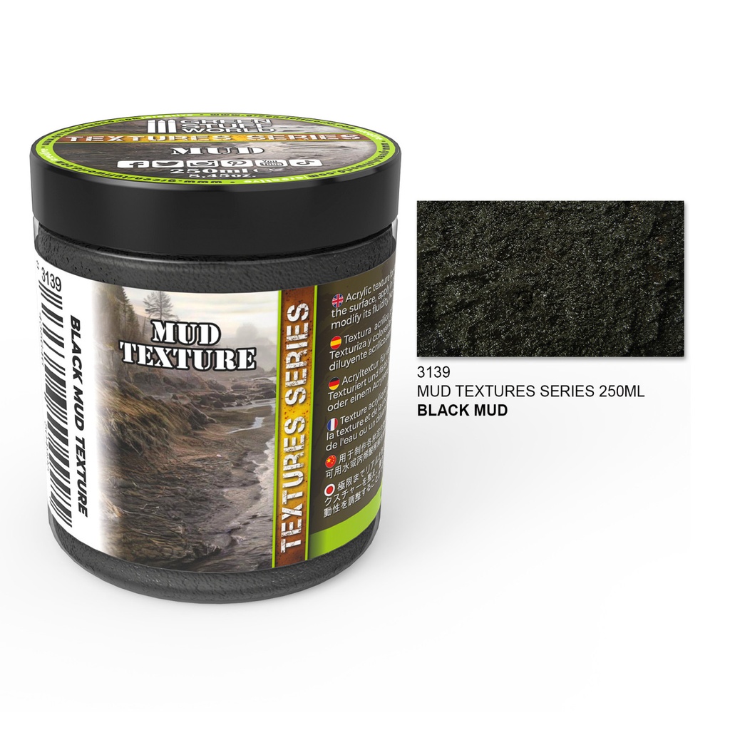 [8435646504995,3139,8435646504995ES,] Mud Textures - Black Mud 250ml