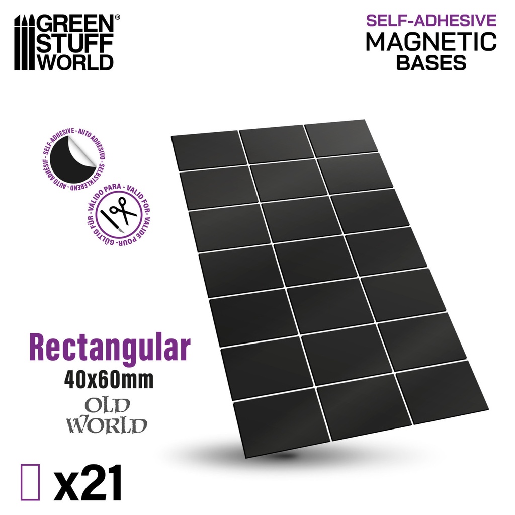 [8435646522951,12795,8435646522951ES,] Feuilles magnétiques - Rectangles 40x60mm