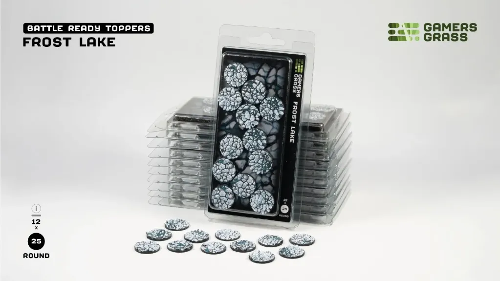 [0738956791818,GGT-FLR25,socle,base] Frost Lake - Bases round 25mm (x12)